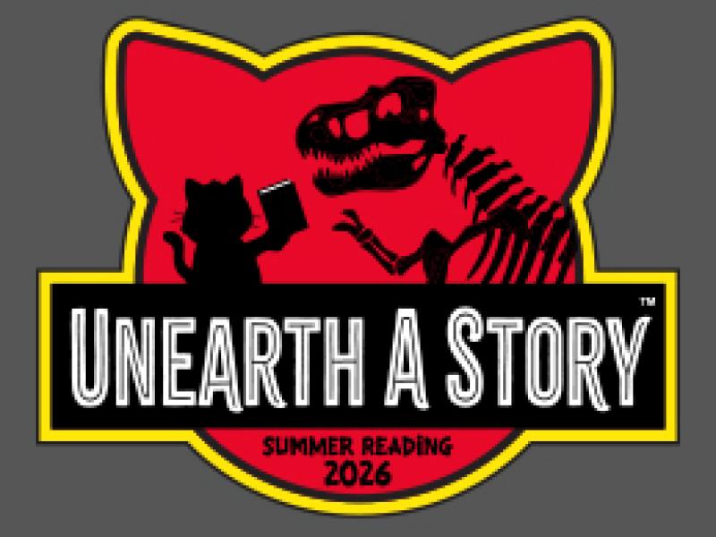 summer reading 2026 logo, Unearth a Story