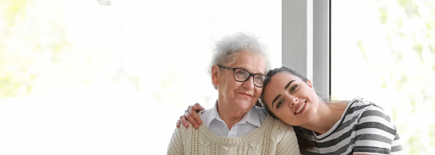 image of a grand-daughter and grandmother