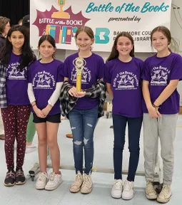 Photo of the Towson Battle of the Books winners