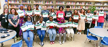 Photo of the winning battle of the books team western tech
