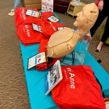 A CPR mannequin.