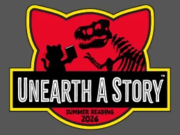 summer reading 2026 logo, Unearth a Story